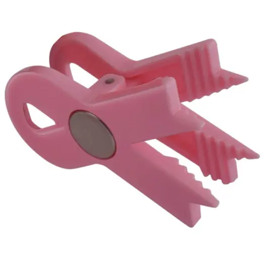 Ribbon Magnet Clip Pink Close Up